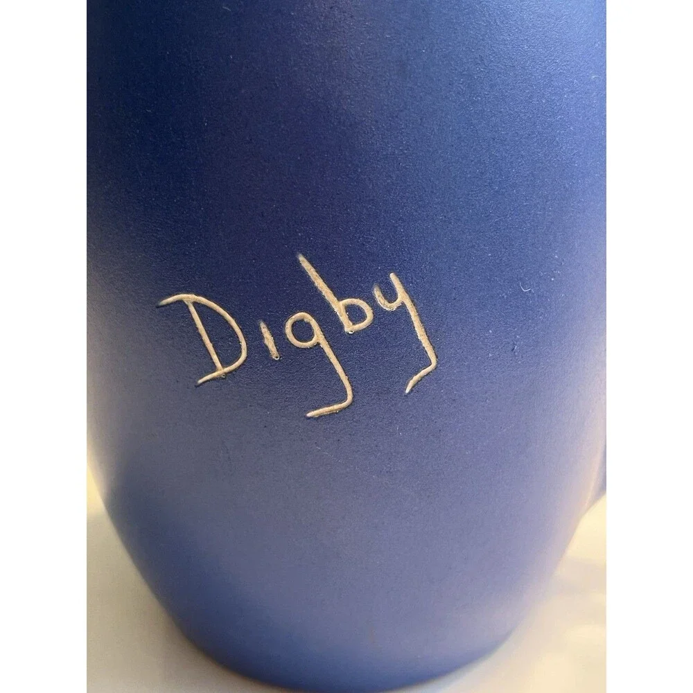 Devon Pottery Matte Blue “Digby” Pitcher Jug Creamer England